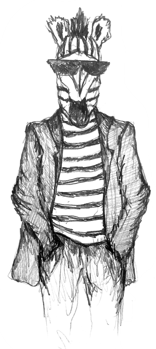 Illustration of a Z.E.B.R.A. — Zero Evidence But Really Arrogant