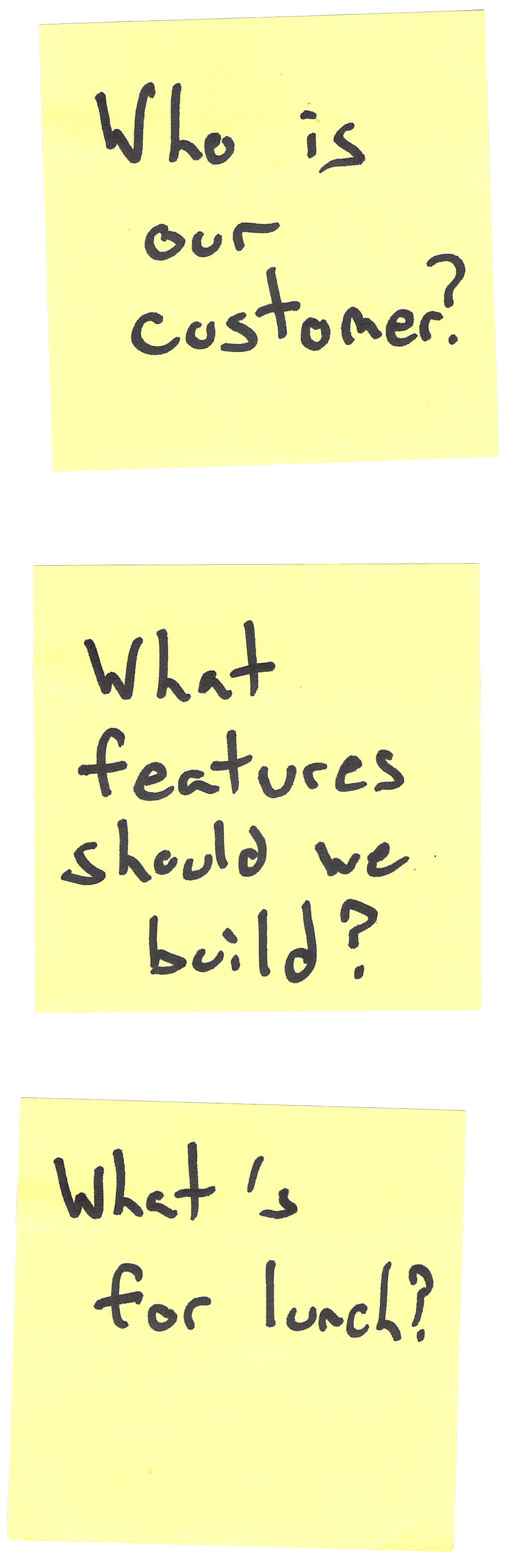 Stack ranking priorities for running a lean startup experiment