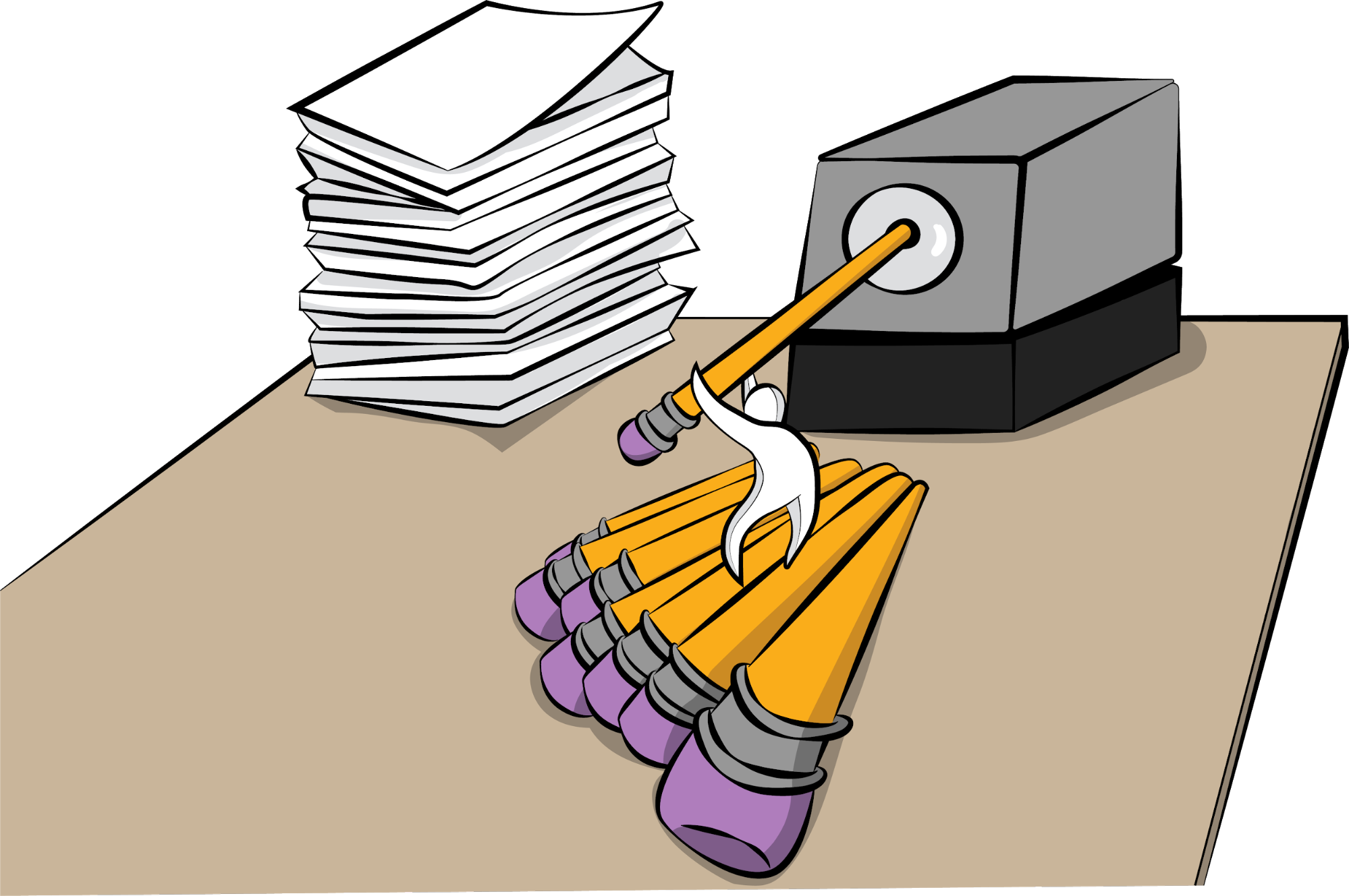 Before you write, you have to get past the tedious tasks like sharpening pencils or setting up your laptop.