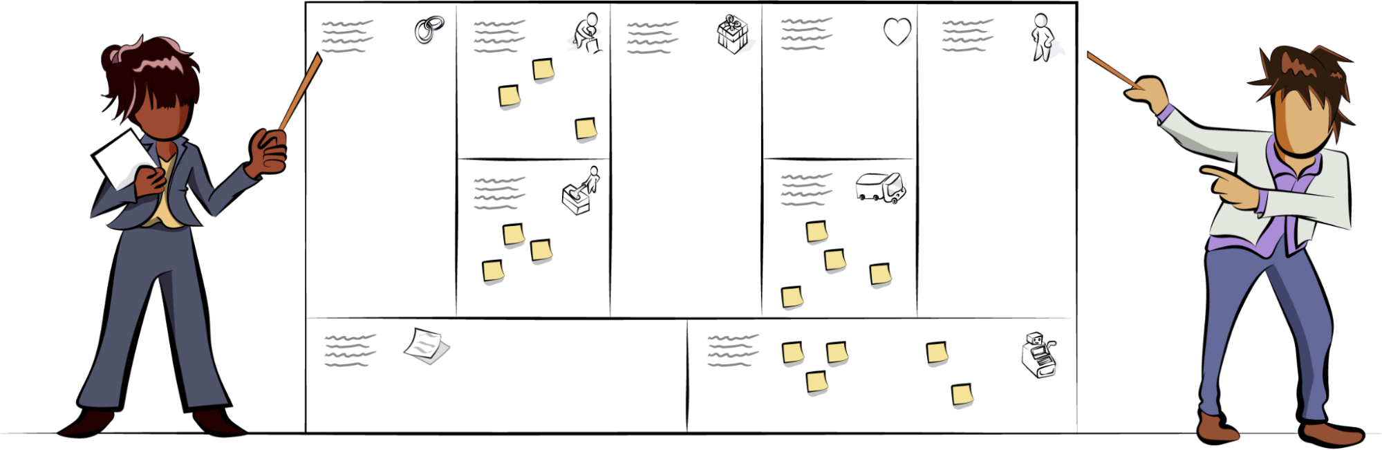 A Business Model Canvas helps you identify hypotheses and rapidly modify them based on new data, increasing the accuracy of your guesstimation.