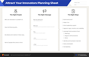 Attract Your Innovators Planning Sheet