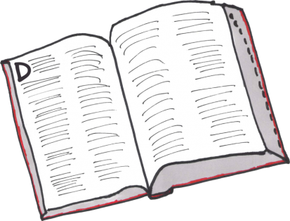 illustration-dictionary-book-color-letter-D