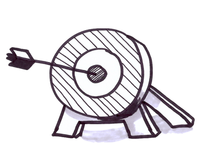 target with arrow in bullseye