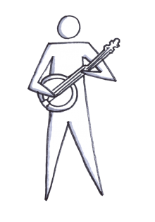 Somebody playing the banjo