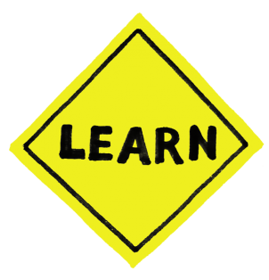 The "Learn" sign
