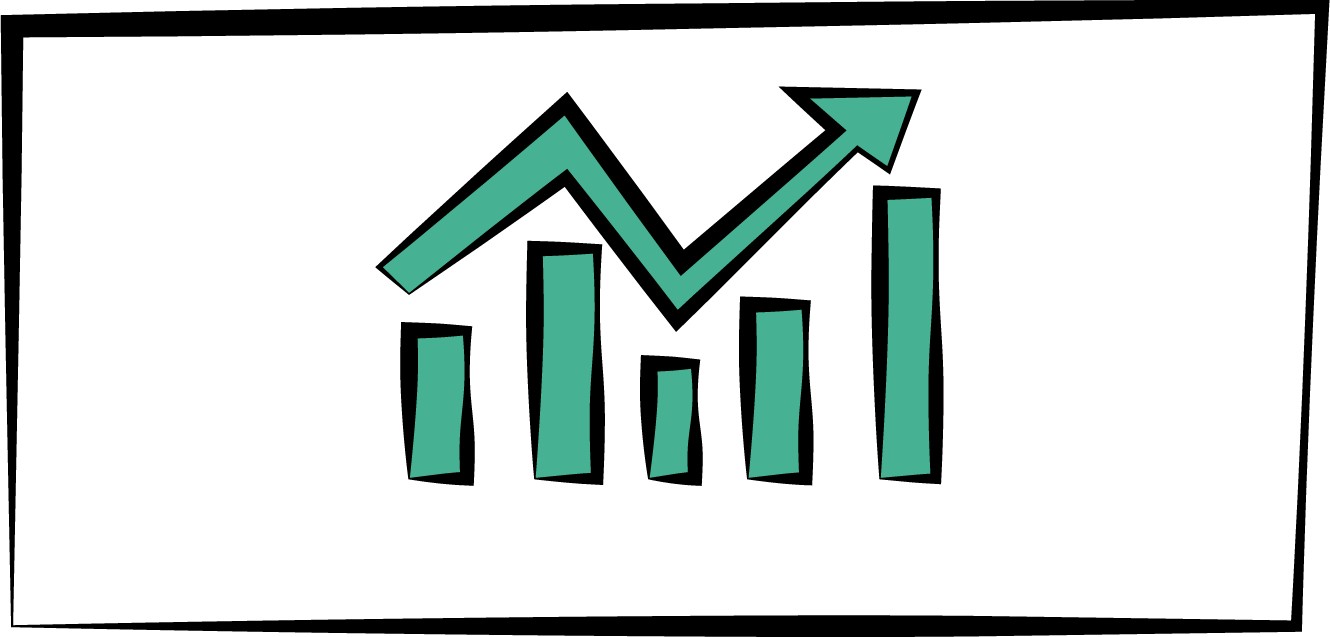 numbers go up and numbers go down