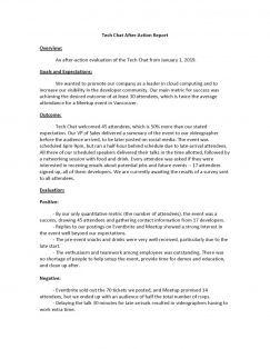 Tech chat AAR document part 1.