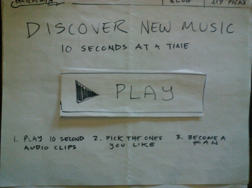 Paper prototype to test 1