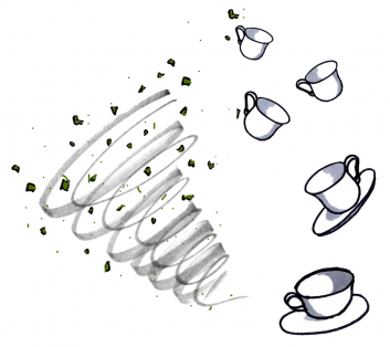 reading tea leaves in a hurricane