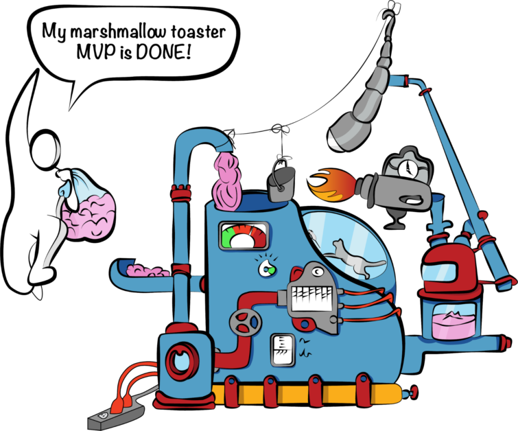 A minimum viable product allows you to collect the maximum amount of information with minimum effort.