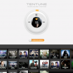 The music is playing