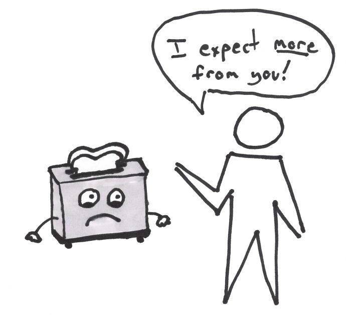 The Disappointing Toaster, observer-expectancy effect